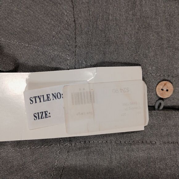 Gioia Fashioz Womens Sz L Chambre Long Sleeve Blouse Button-up - Picture 7 of 8